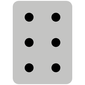 Dots Six Vertical Duotone Icon from Phosphor Duotone Set