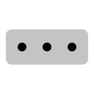 Dots Three Duotone Icon from Phosphor Duotone Set
