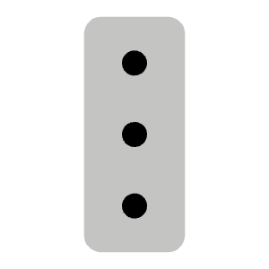 Dots Three Vertical Duotone Icon from Phosphor Duotone Set
