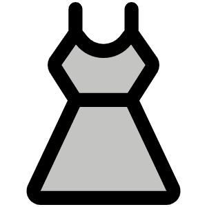 Dress Duotone Icon from Phosphor Duotone Set