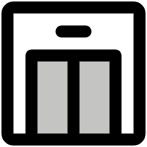 Elevator Duotone Icon from Phosphor Duotone Set