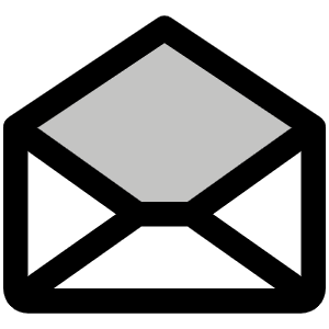 Envelope Open Duotone Icon from Phosphor Duotone Set