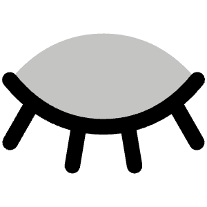 Eye Closed Duotone Icon from Phosphor Duotone Set