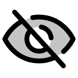 Eye Slash Duotone Icon from Phosphor Duotone Set