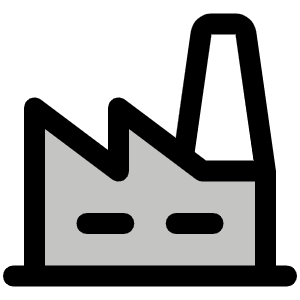 Factory Duotone Icon from Phosphor Duotone Set