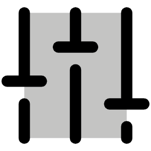 Faders Duotone Icon from Phosphor Duotone Set