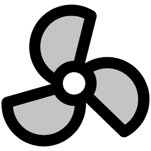 Fan Duotone Icon from Phosphor Duotone Set