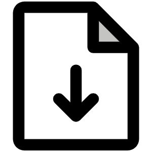File Arrow Down Duotone Icon from Phosphor Duotone Set