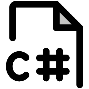 File C Sharp Duotone Icon from Phosphor Duotone Set