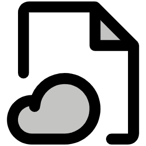 File Cloud Duotone Icon from Phosphor Duotone Set