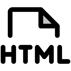 File Html Duotone Icon from Phosphor Duotone Set