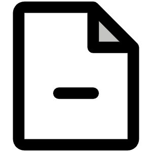 File Minus Duotone Icon from Phosphor Duotone Set