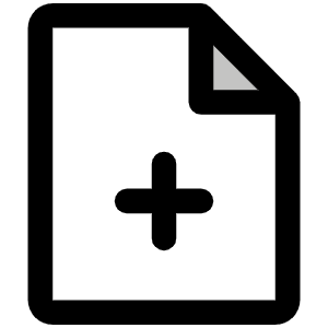 File Plus Duotone Icon from Phosphor Duotone Set