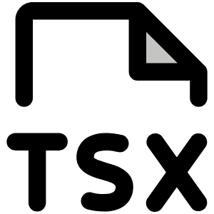 File Tsx Duotone Icon from Phosphor Duotone Set