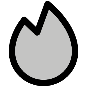 Fire Simple Duotone Icon from Phosphor Duotone Set