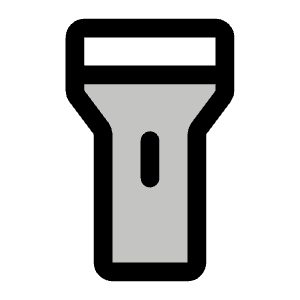 Flashlight Duotone Icon from Phosphor Duotone Set