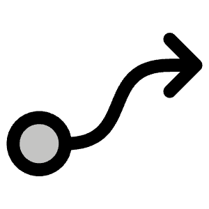 Flow Arrow Duotone Icon from Phosphor Duotone Set