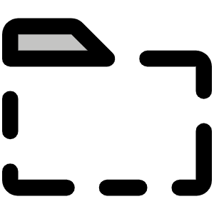 Folder Dashed Duotone Icon from Phosphor Duotone Set