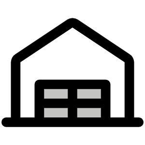 Garage Duotone Icon from Phosphor Duotone Set