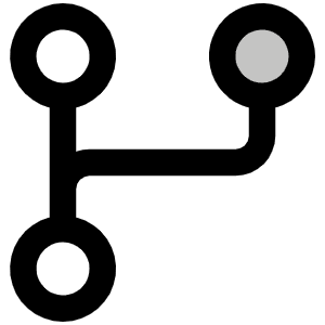 Git Branch Duotone Icon from Phosphor Duotone Set