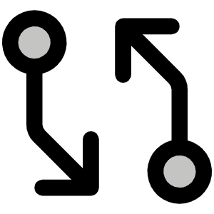 Git Diff Duotone Icon from Phosphor Duotone Set
