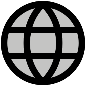 Globe Duotone Icon from Phosphor Duotone Set