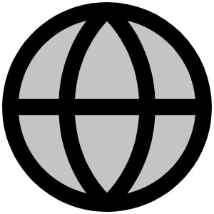 Globe Simple Duotone Icon from Phosphor Duotone Set