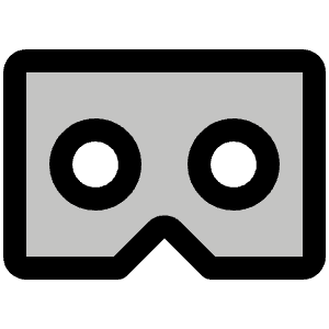 Google Cardboard Logo Duotone Icon from Phosphor Duotone Set