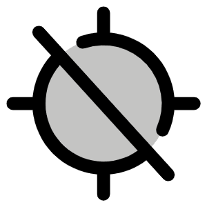 Gps Slash Duotone Icon from Phosphor Duotone Set