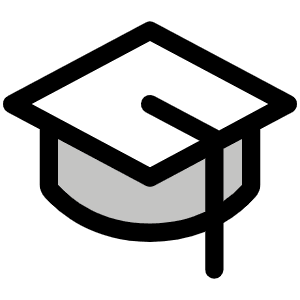 Graduation Cap Duotone Icon from Phosphor Duotone Set