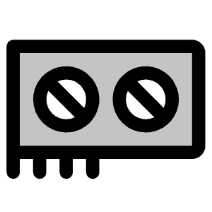 Graphics Card Duotone Icon from Phosphor Duotone Set