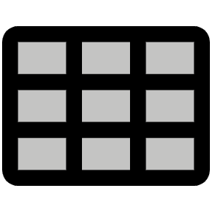 Grid Nine Duotone Icon from Phosphor Duotone Set