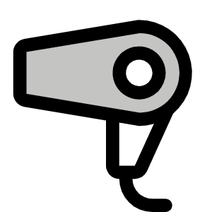 Hair Dryer Duotone Icon from Phosphor Duotone Set