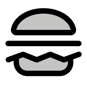 Hamburger Duotone Icon from Phosphor Duotone Set