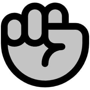 Hand Fist Duotone Icon from Phosphor Duotone Set
