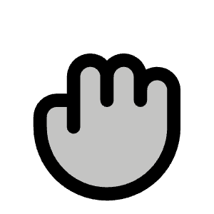 Hand Grabbing Duotone Icon from Phosphor Duotone Set