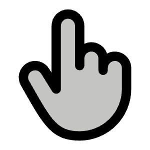 Hand Pointing Duotone Icon from Phosphor Duotone Set