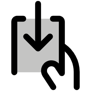 Hand Withdraw Duotone Icon from Phosphor Duotone Set