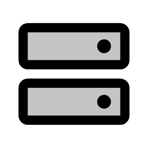 Hard Drives Duotone Icon from Phosphor Duotone Set