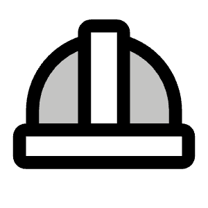 Hard Hat Duotone Icon from Phosphor Duotone Set