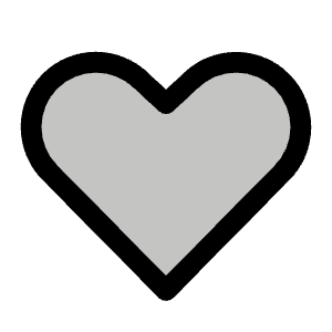 Heart Straight Duotone Icon from Phosphor Duotone Set