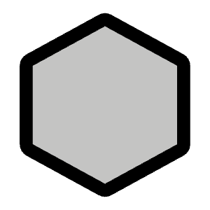Hexagon Duotone Icon from Phosphor Duotone Set