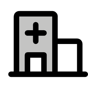 Hospital Duotone Icon from Phosphor Duotone Set