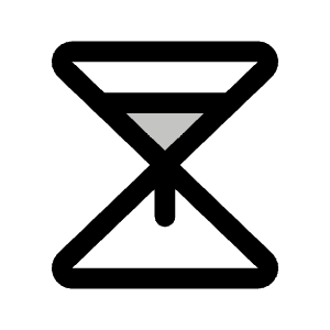 Hourglass Simple Medium Duotone Icon from Phosphor Duotone Set