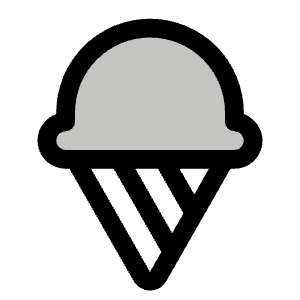 Ice Cream Duotone Icon from Phosphor Duotone Set