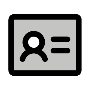 Identification Card Duotone Icon from Phosphor Duotone Set