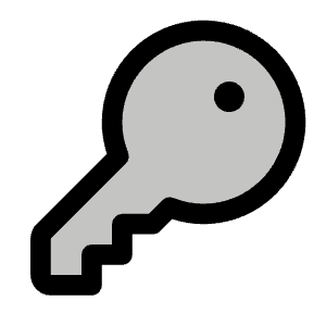 Key Duotone Icon from Phosphor Duotone Set