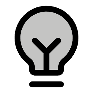 Lightbulb Filament Duotone Icon from Phosphor Duotone Set