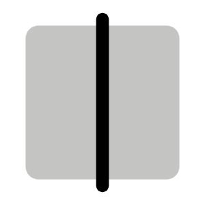 Line Vertical Duotone Icon from Phosphor Duotone Set