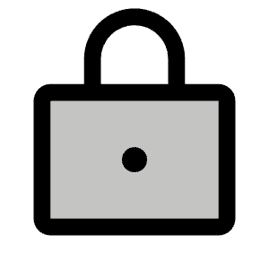 Lock Duotone Icon from Phosphor Duotone Set